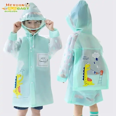 Proteja a sus hijos de la lluvia Ponchos de lluvia reutilizables con capucha y mangas
