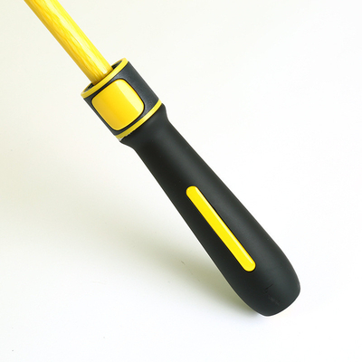 30 pulgadas de fibra recta doble paraguas de golf con control semiautomático y mango de color