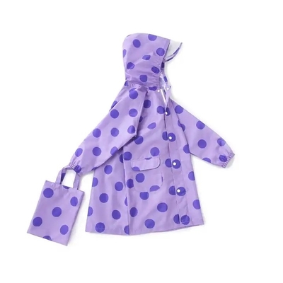 Bata de lluvia de dibujos animados para niñas con ropa de lluvia para una sola persona Estilo poncho para niños Tejido 100% EVA