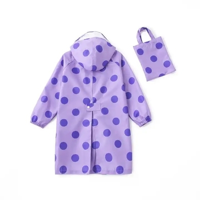 Bata de lluvia de dibujos animados para niñas con ropa de lluvia para una sola persona Estilo poncho para niños Tejido 100% EVA