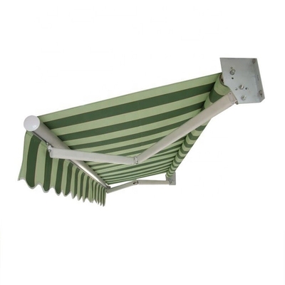 Conveniente balcón con toldo de lluvia con funcionamiento eléctrico y material de vela Oxford