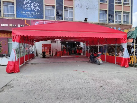 Impresión personalizada para eventos al aire libre tienda de estiramiento de empuje y tira para aparcamiento fácil