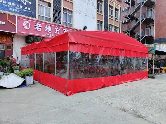 Impresión personalizada para eventos al aire libre tienda de estiramiento de empuje y tira para aparcamiento fácil