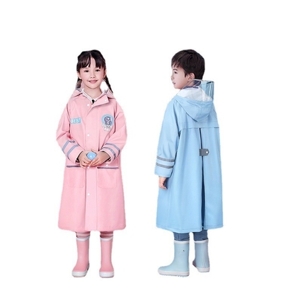 Pantalón de lluvia para excursiones al aire libre de dibujos animados de poliéster para niños Abrigos de lluvia de una pieza con logotipo personalizado