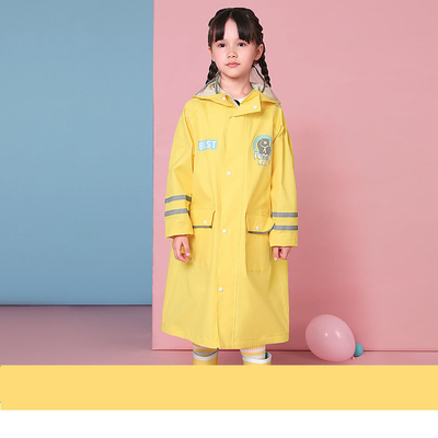 Pantalón de lluvia para excursiones al aire libre de dibujos animados de poliéster para niños Abrigos de lluvia de una pieza con logotipo personalizado