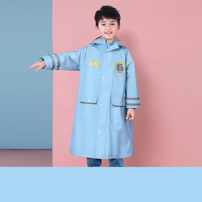 Pantalón de lluvia para excursiones al aire libre de dibujos animados de poliéster para niños Abrigos de lluvia de una pieza con logotipo personalizado