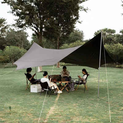 Cuadro de aluminio Camping Tarpa Tienda UPF 50 Canopy Refrigerio solar portátil Gran playa de picnic