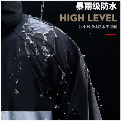 Logotipo personalizado impermeable para una sola persona ropa de lluvia hecha de tela de Oxford para exteriores