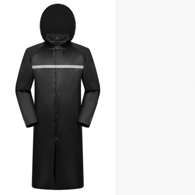 Hombres y mujeres Protección del trabajo Tejido de Oxford abrigo de lluvia reflector largo con logotipo personalizado