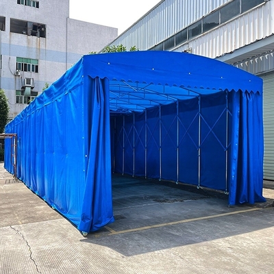Tenda de campamento de impresión de PVC personalizada para protector solar al aire libre y maleza en condiciones de viento
