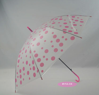 Paraguas transparente automático con logotipo personalizable todo en una función 21 pulgadas * 8k