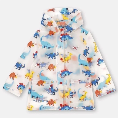 Niños y niñas estudiantes de primaria Poncho impermeable con diseño de niños grandes