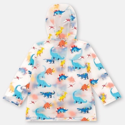 Niños y niñas estudiantes de primaria Poncho impermeable con diseño de niños grandes
