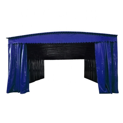 Tenda plegable retráctil de techo de almacenamiento exterior multifunción para resistencia al viento