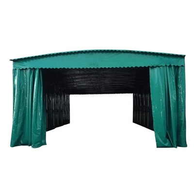 Tenda plegable retráctil de techo de almacenamiento exterior multifunción para resistencia al viento