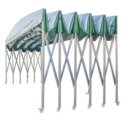 Tenda plegable retráctil de techo de almacenamiento exterior multifunción para resistencia al viento