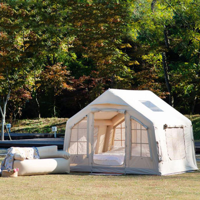 Gran tela Glamping Cabin Tiendas de campaña Awnings y traje incluido para la vida al aire libre espacioso