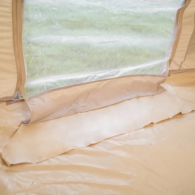 Camping al aire libre Tenda de túnel de inflado de aire familiar con bomba en diseño portátil blanco