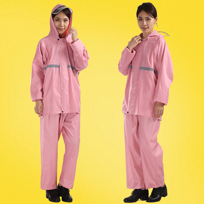 Conjunto de impermeable para adultos impermeable espeso para montar al aire libre Poncho de color sólido