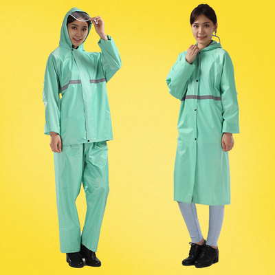 Conjunto de impermeable para adultos impermeable espeso para montar al aire libre Poncho de color sólido