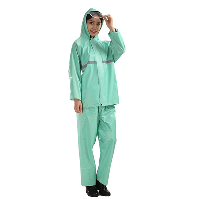 Conjunto de impermeable para adultos impermeable espeso para montar al aire libre Poncho de color sólido