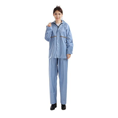 Conjunto de impermeable para adultos impermeable espeso para montar al aire libre Poncho de color sólido