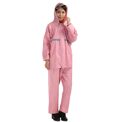 Conjunto de impermeable para adultos impermeable espeso para montar al aire libre Poncho de color sólido