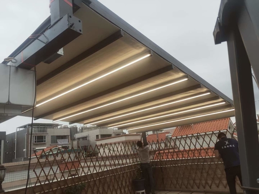 Operación de control remoto Canopy eléctrico para grandes inundaciones Sala de tiendas de almacenamiento móvil