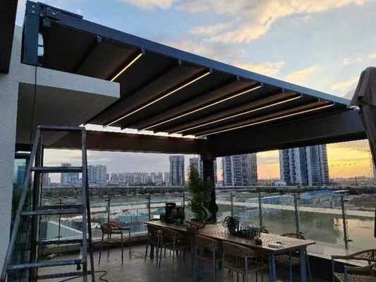 Operación de control remoto Canopy eléctrico para grandes inundaciones Sala de tiendas de almacenamiento móvil