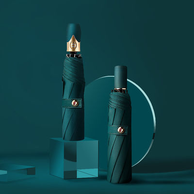 Estilo de diseño minimalista Paraguas automático triple plegado para publicidad Impresión de logotipos