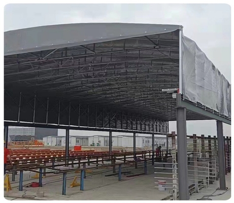 Capuchas retráctiles de marco de aluminio para aparcamiento exterior y general de automóviles eléctricos