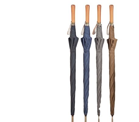 Estilo de diseño minimalista 27 pulgadas 8K 190T Pongee lujoso paraguas para colgar publicidad