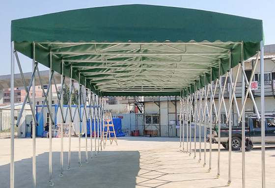 Alféizar retráctil para actividades al aire libre Tarpaulin Instalación al aire libre Alféizar móvil