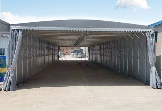 Alféizar retráctil para actividades al aire libre Tarpaulin Instalación al aire libre Alféizar móvil