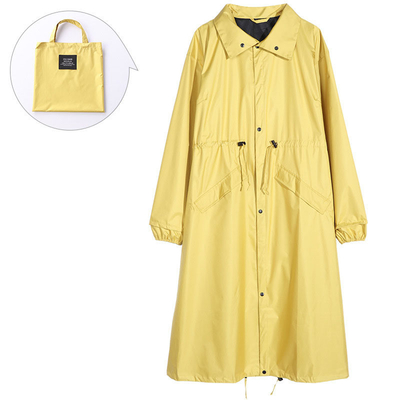 Vestido de lluvia femenino adulto para senderismo abrigo de lluvia estilo japonés y coreano con mayor longitud