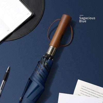 Impresión de logotipo de publicidad comercial para regalo sombrilla caballero mango de madera 8k 27 pulgadas