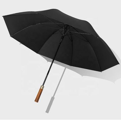 Impresión de logotipo de publicidad comercial para regalo sombrilla caballero mango de madera 8k 27 pulgadas