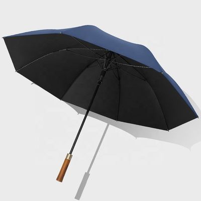 Impresión de logotipo de publicidad comercial para regalo sombrilla caballero mango de madera 8k 27 pulgadas