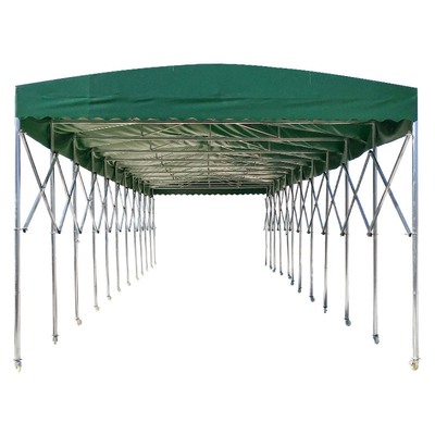 Tienda de techo plegable al aire libre con toldo retráctil automático y gran espacio de almacenamiento
