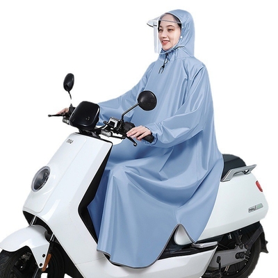 Adultos abrigo de lluvia largo de Oxford de moda única adecuado para bicicletas eléctricas y motocicletas