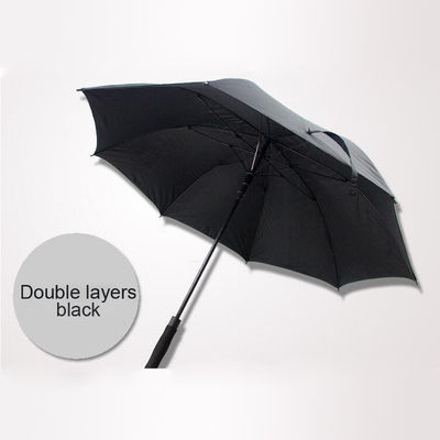 Paracaídas personalizadas para el golf a prueba de viento Auto abierto Extra Largo Paraguas 190T Tejido Ponegee