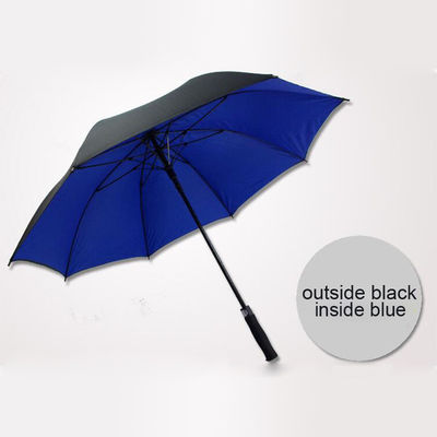 Paracaídas personalizadas para el golf a prueba de viento Auto abierto Extra Largo Paraguas 190T Tejido Ponegee