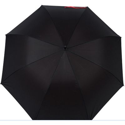 Estilo de diseño minimalista Auto abierto 30 pulgadas Paraguas de golf Pongee a prueba de viento con logotipo impreso