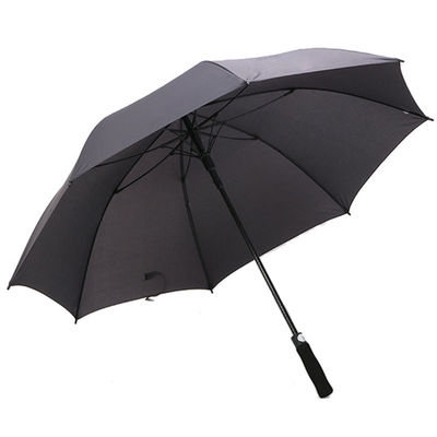 Estilo de diseño minimalista Auto abierto 30 pulgadas Paraguas de golf Pongee a prueba de viento con logotipo impreso