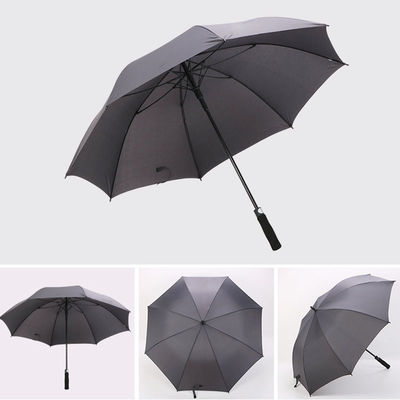 Estilo de diseño minimalista Auto abierto 30 pulgadas Paraguas de golf Pongee a prueba de viento con logotipo impreso