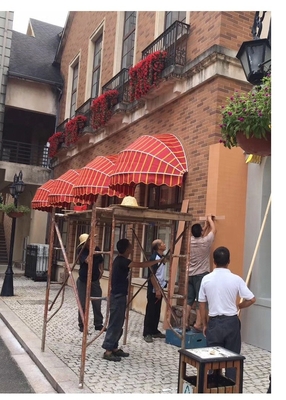 Gazebos de estilo francés con mirador semicircular Canopies económicos para eventos al aire libre