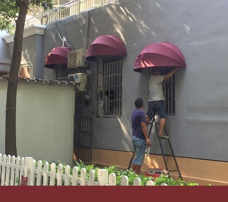 Cuadro de aleación de aluminio, cubiertas a prueba de viento para ventanas y puertas
