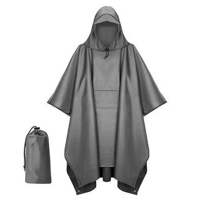 Abrigos de lluvia para adultos para actividades interiores y al aire libre estilo poncho para una sola persona