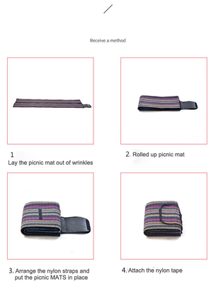 Cama de picnic plegable de poliéster resistente al agua para diseño personalizado