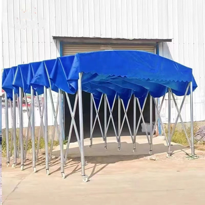 Aparcamiento general al aire libre Canopies retráctiles Garaje con almacenamiento de eventos de empuje y tira